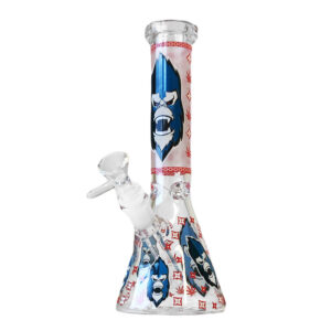 Black sheep Bong in Vetro Triplo Spessore Gorilla Rosso 25cm
