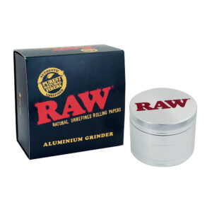 RAW ORIGINAL METAL GRINDER WITH GIFTBOX (4 PARTI, 55MM)