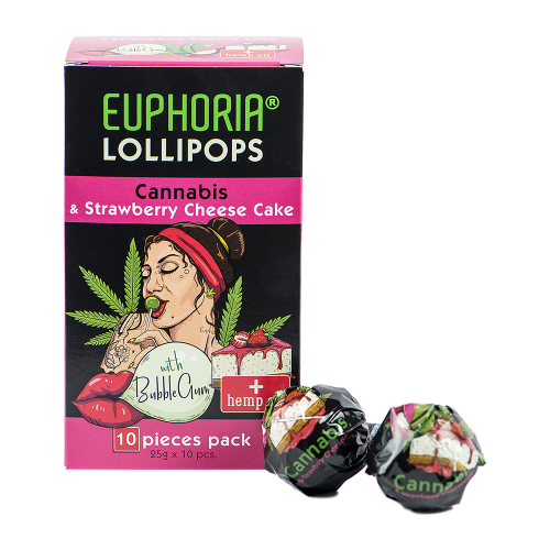cannabis e strawberry cheese cake